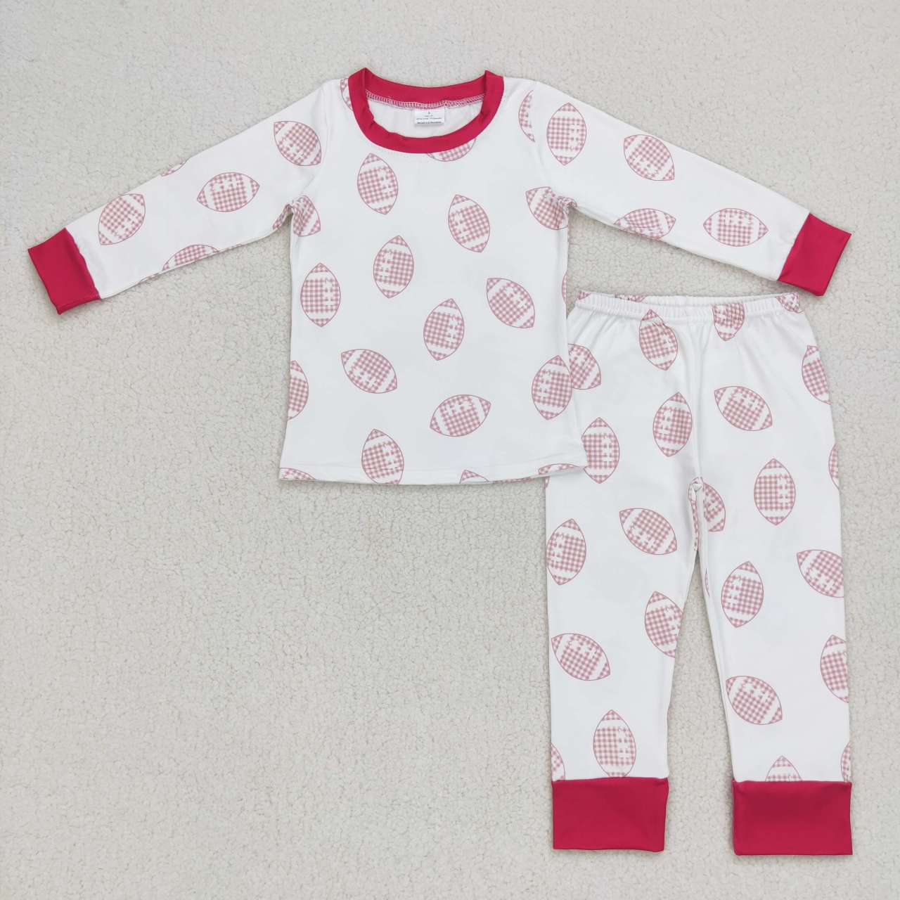GLP0793 Football print kids pajamas clothes set