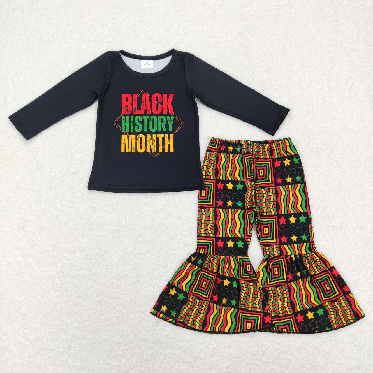 GLP1129 Black History Month Girls Clothes Set