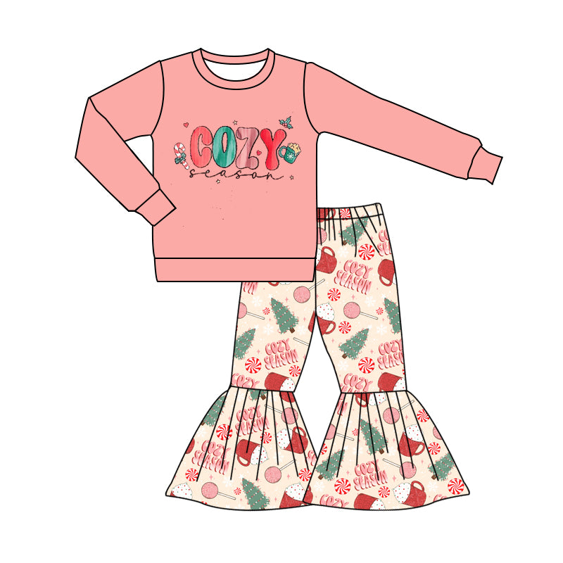 (Pre-order)GLP2016 COZY SEASON Top Bell Pants Girls Christmas Clothes Set
