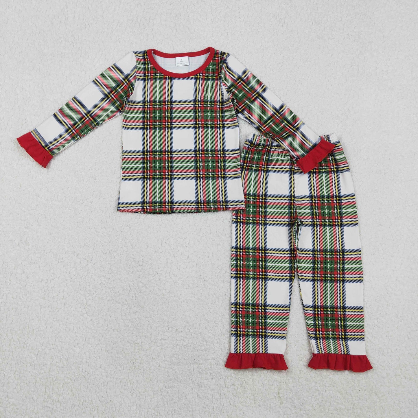 Plaid Print Christmas Pajamas Family Matching Clothes