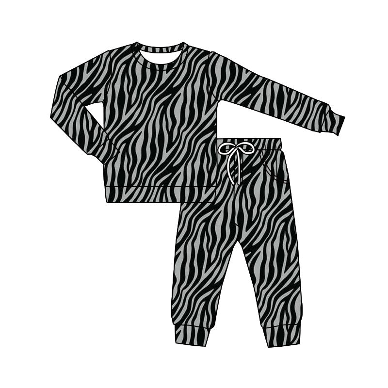 (Pre-order)GLP3183 Zebra Print Girls Pajamas Clothes Set