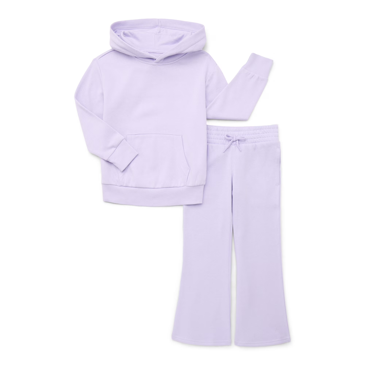 (Pre-order)GLP3252 Purple Hoodie Top Pants Girls Clothes Set