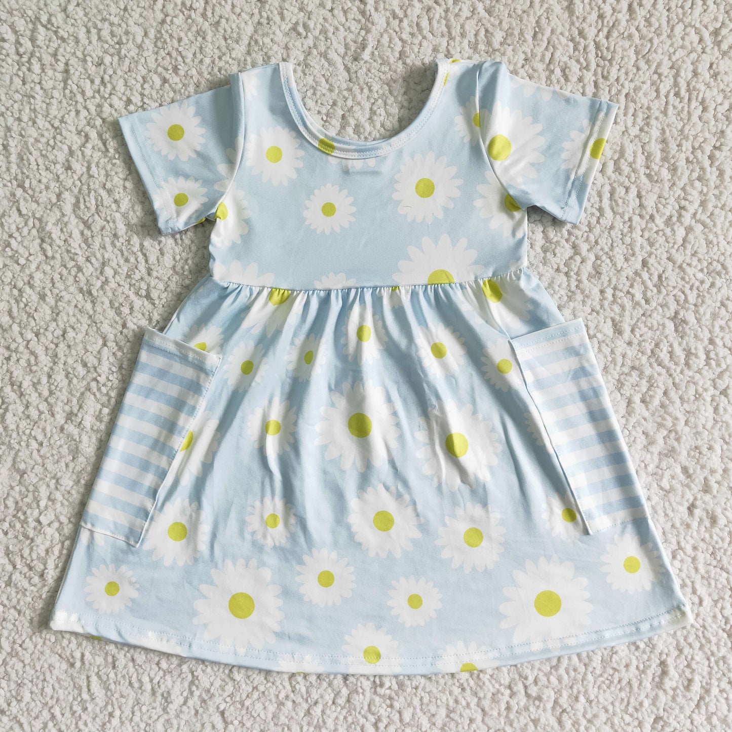 (Promotion)Girls summer knee length dress GSD0096