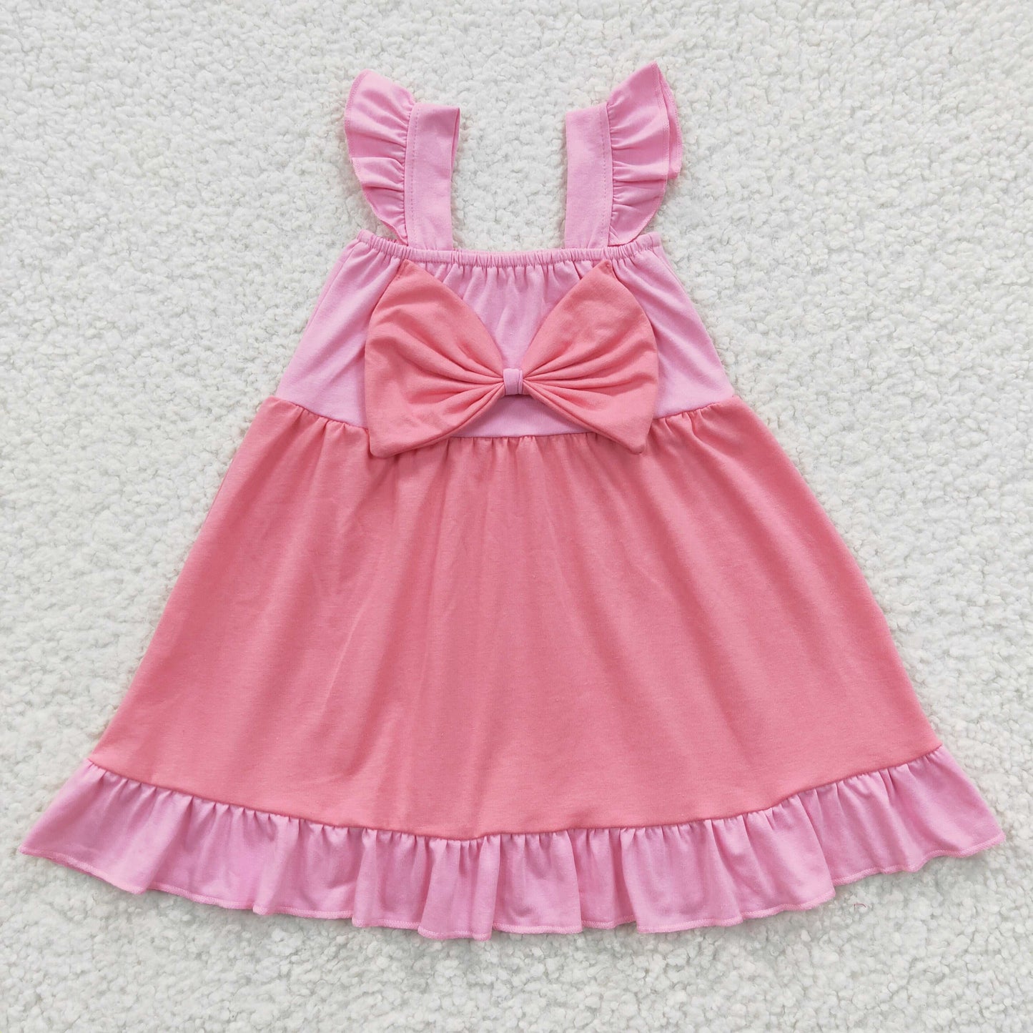 6 Colors Cotton Princess Design Girls Summer Dress Sisters Wear