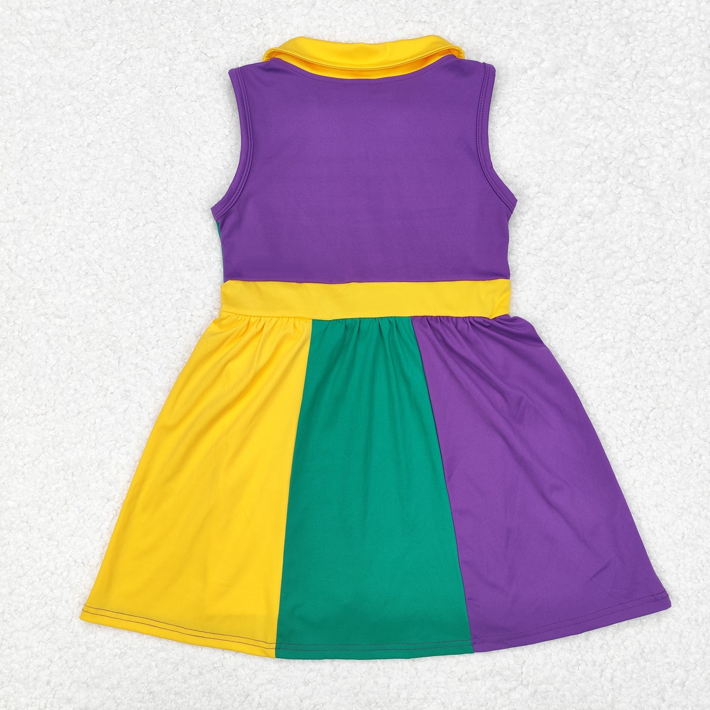 4 Styles Purple Green Yellow Color Girls Mardi Gras Yoga Clothes Sisters Wear