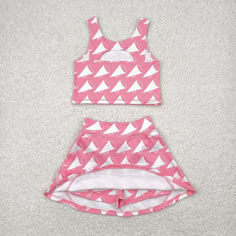 Balls Print Skirts Shorts Girls Summer Yoga Clothes Sisters Wear