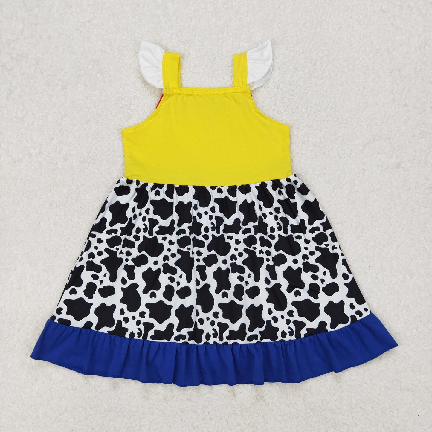 8 Design Cartoon Princess Girls Summer Knee Length Dress Sisters Wear