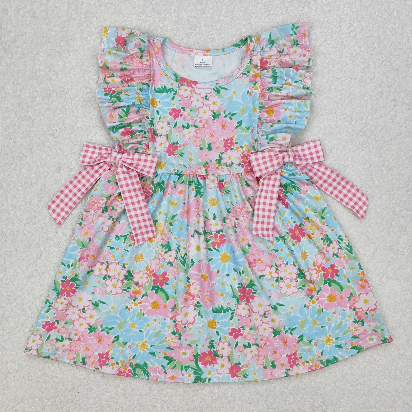 Colorful Flowers Print Sisters Summer Matching Clothes
