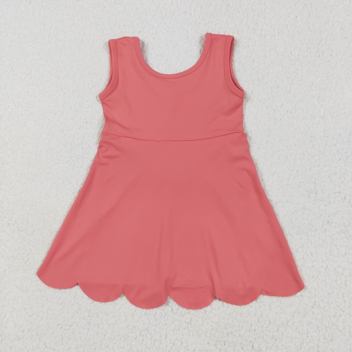 GSD2350 Coral Girls Summer Knee Length Shorts Yoga Dress