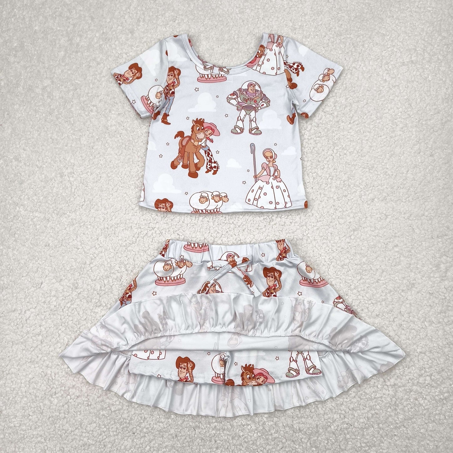 Cartoon Toys Print Sisbling Matching Clothes