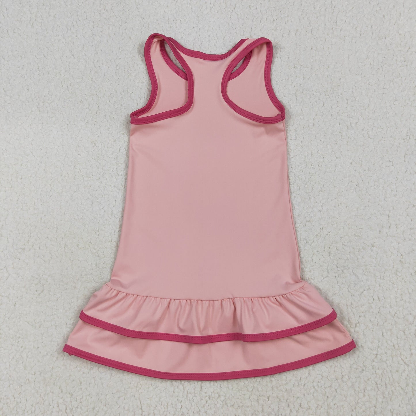 2 Colors Girls Summer Knee Length Yoga Dress Sisters Wear