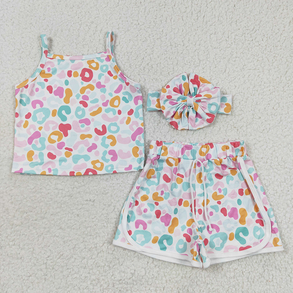 Colorful Leopard Sisters Summer Matching Clothes