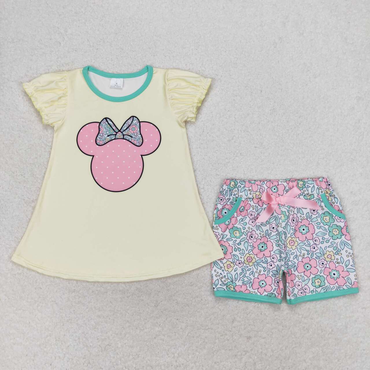 Cartoon Mouse Print Sibling Summer Matching Clothes