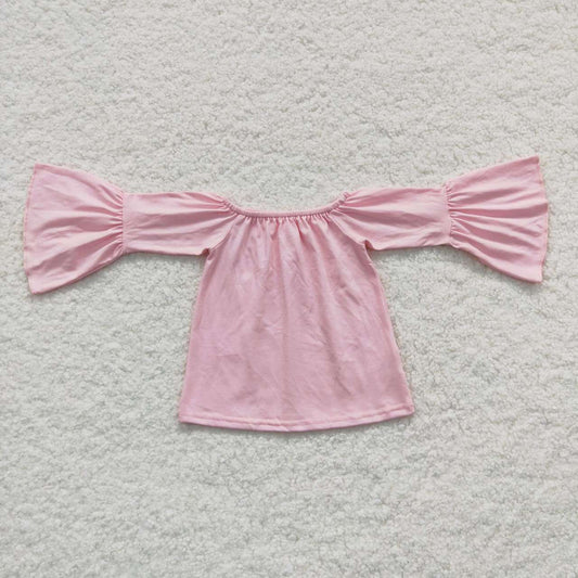 GT0223 Girls pink cotton top