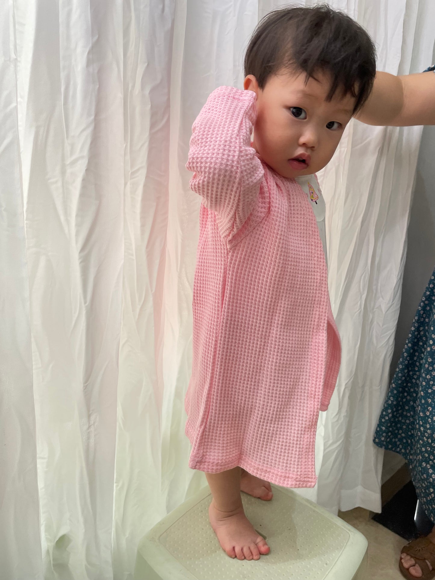GT0249 Light pink long sleeve girls fall cardigan