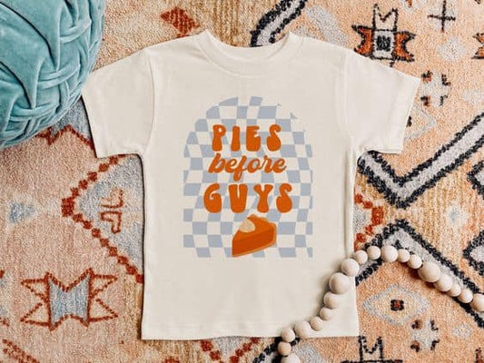 (Pre-order) GT0318 Pies before guys print kids tee shirts top