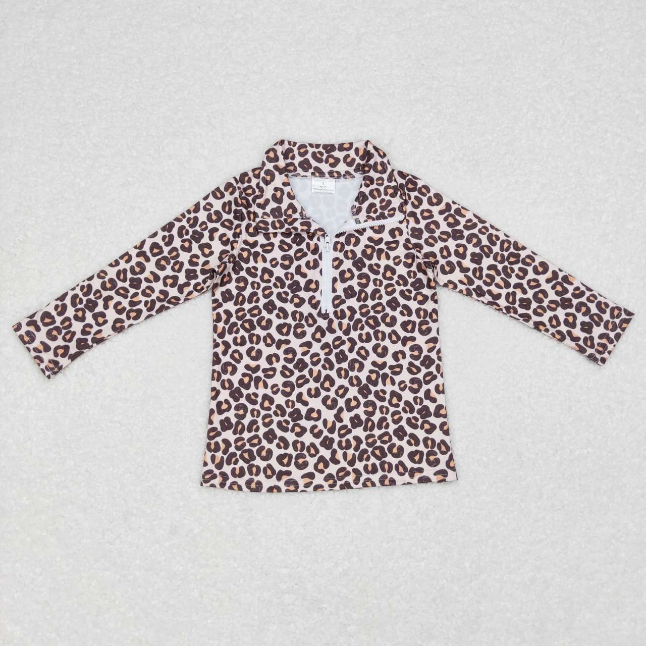 6 Colors Print Girls Zipper Tee Shirt Top Sisters Wear