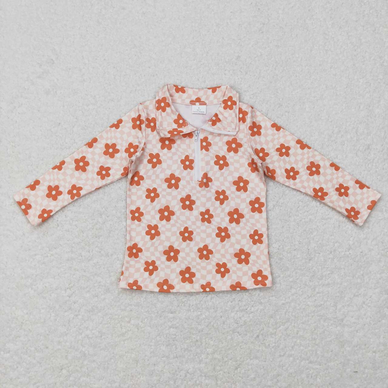 6 Colors Print Girls Zipper Tee Shirt Top Sisters Wear