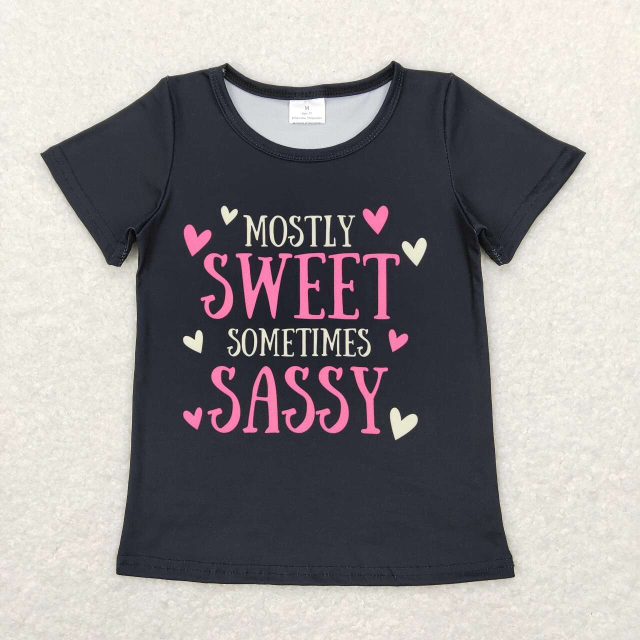 GT0422 Sweet Sassy Print Girls Tee Shirts Top