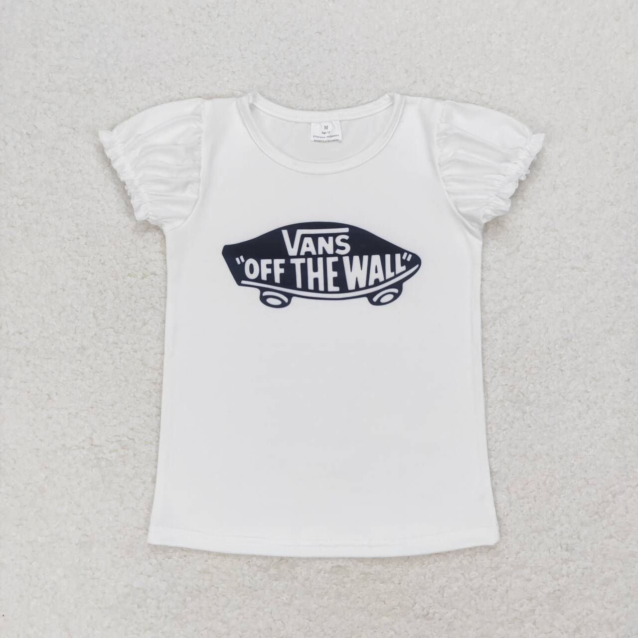 GT0479 OFF THE WALL Print Girls Tee Shirts Top