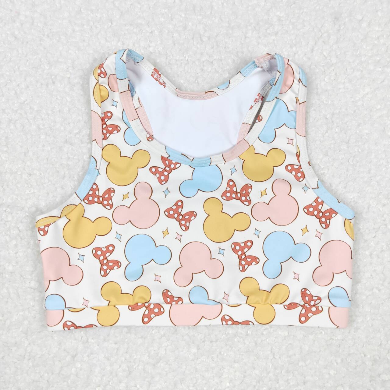 GSSO0899 Cartoon Mouse Print Girls Summer Clothes Set