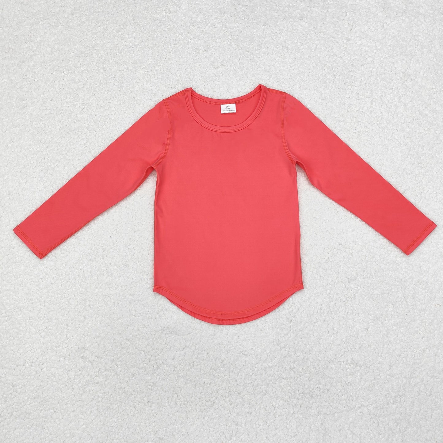 GT0643 Watermelon Color Girls Fall Yoga Tee Shirts Top