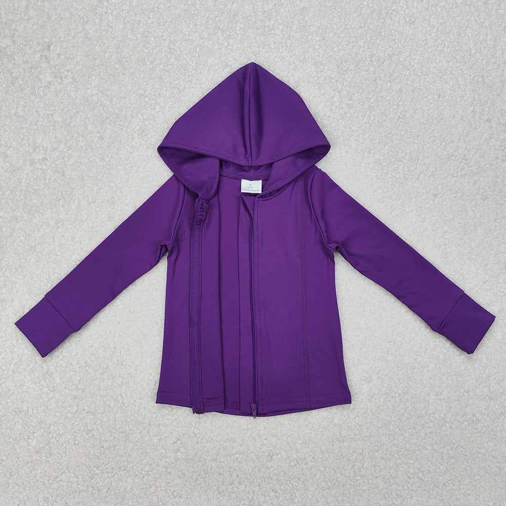 Purple Color Girls Yoga Clothes Sisters Matching Wear