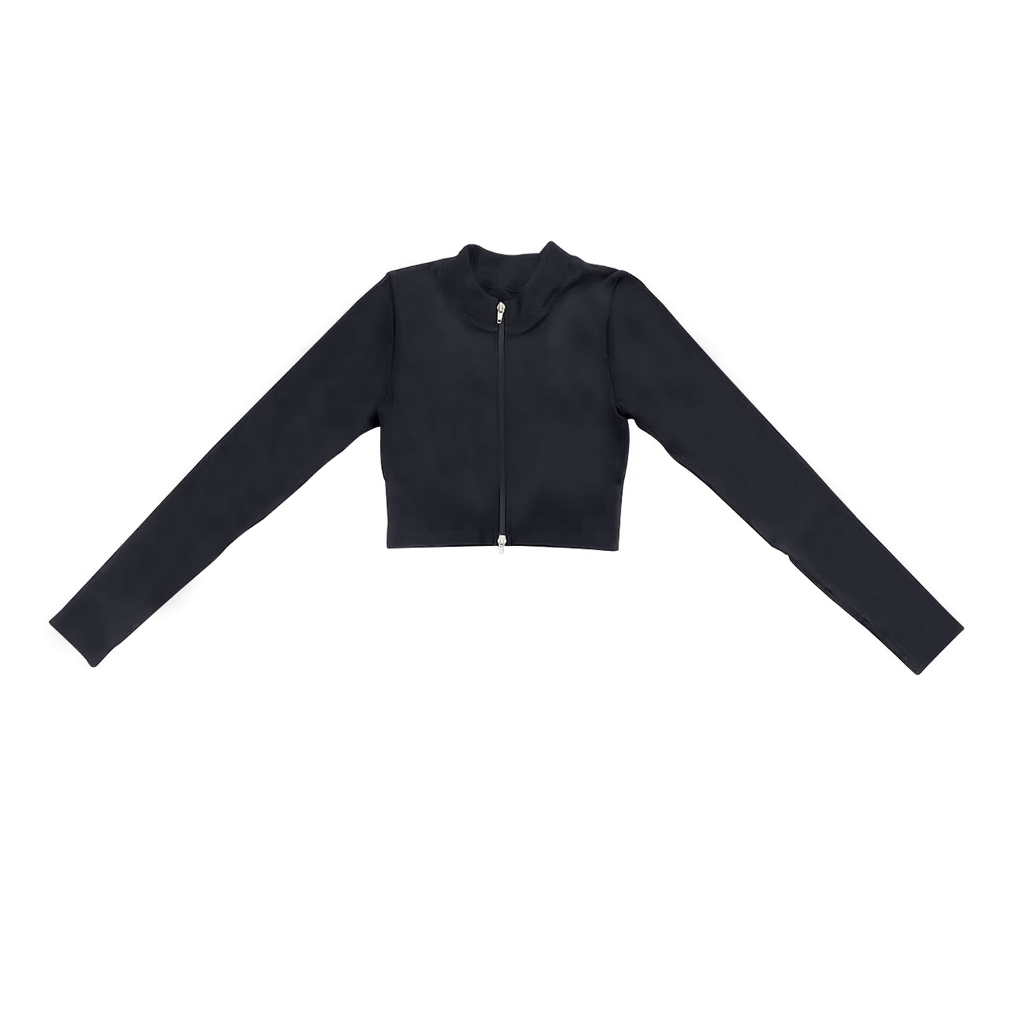 (Pre-order)GT0823 Black Color Girls Yoga Zipper Jacket Top