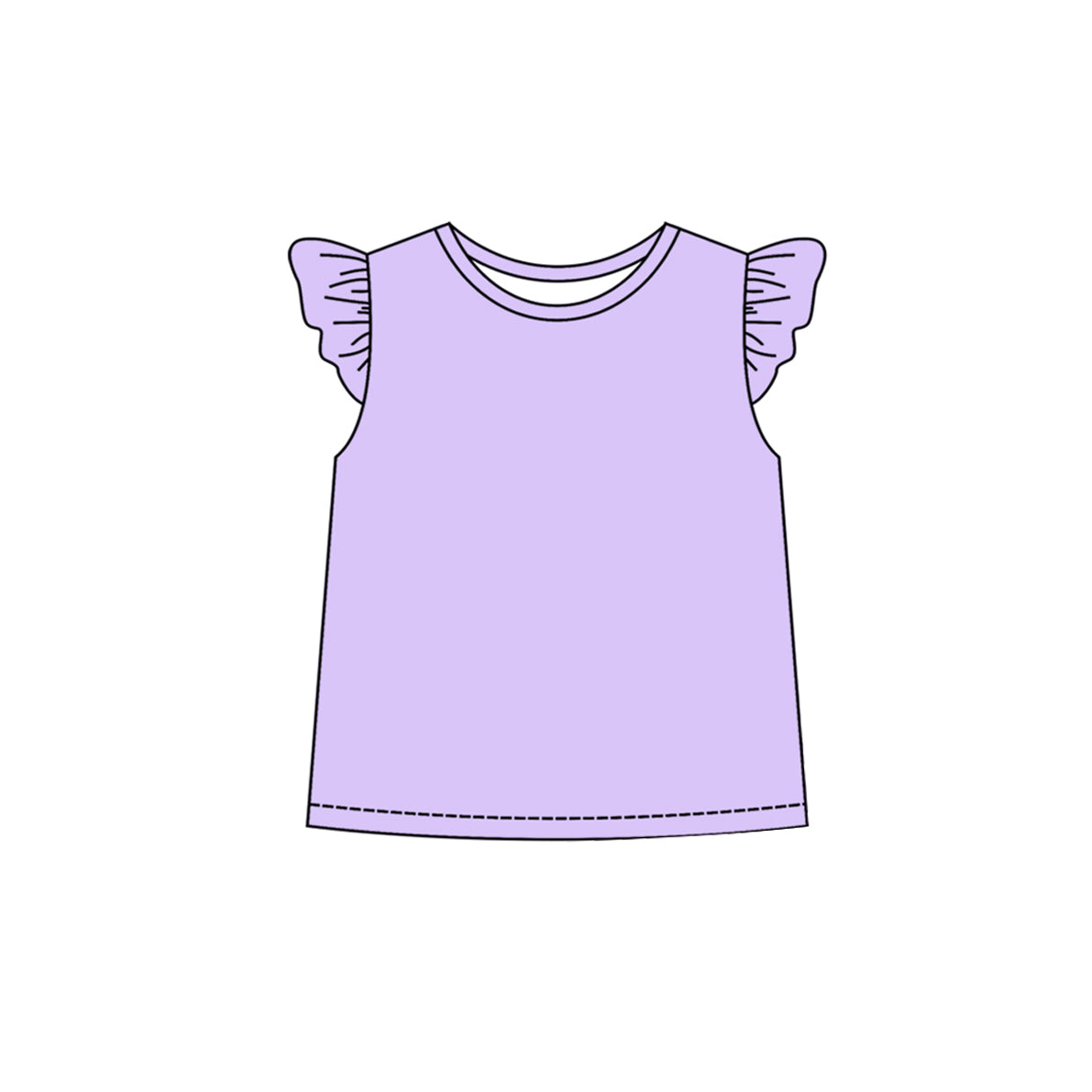(Pre-order)GT0966 Purple Color Girls Summer Tee Shirts Top