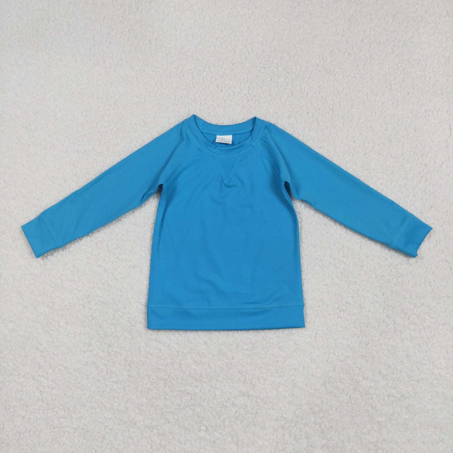 GT0969 Blue Color Girls Long Sleeve Yoga Tee Shirts Top