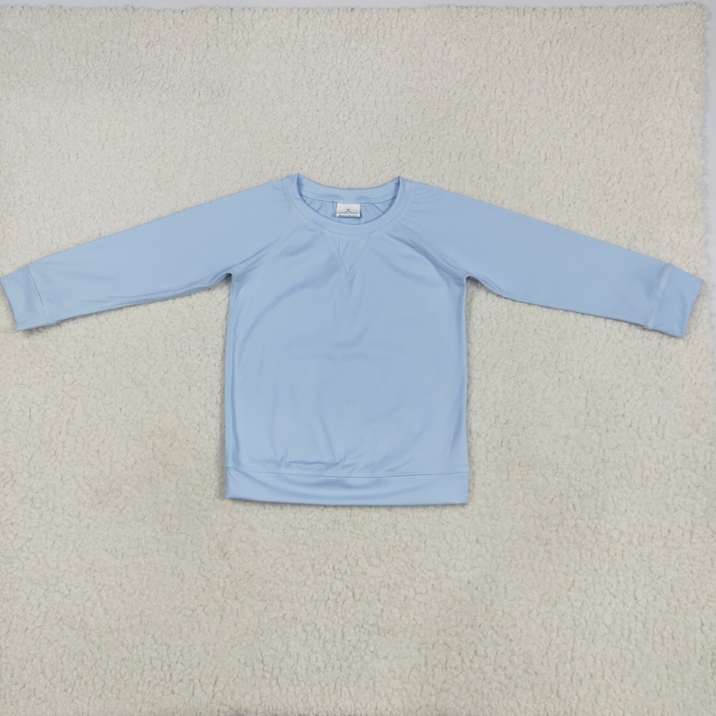 GT0970 Blue Color Girls Long Sleeve Yoga Tee Shirts Top