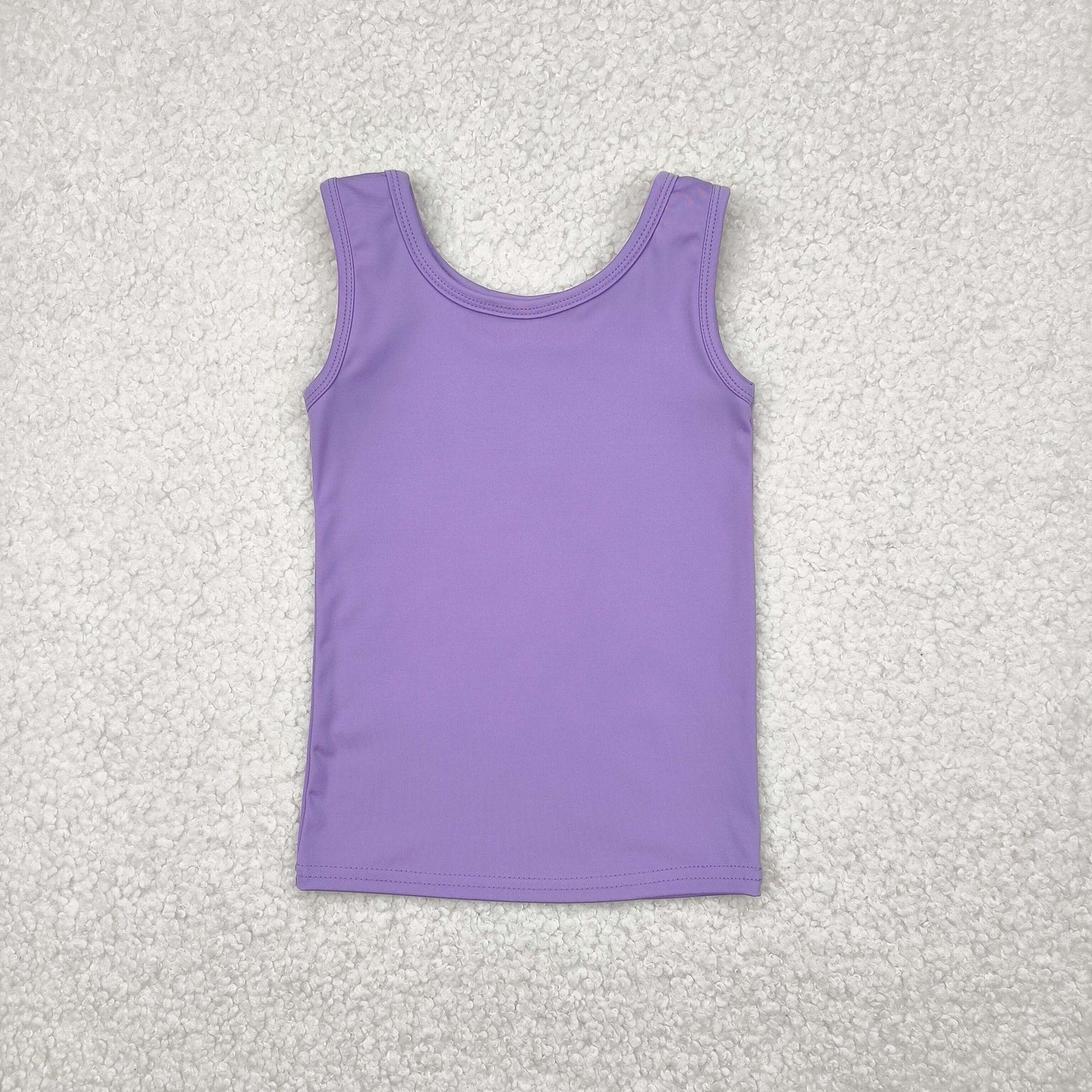 GT0990 Purple Tank Girls Summer Yoga Tee Shirts Top