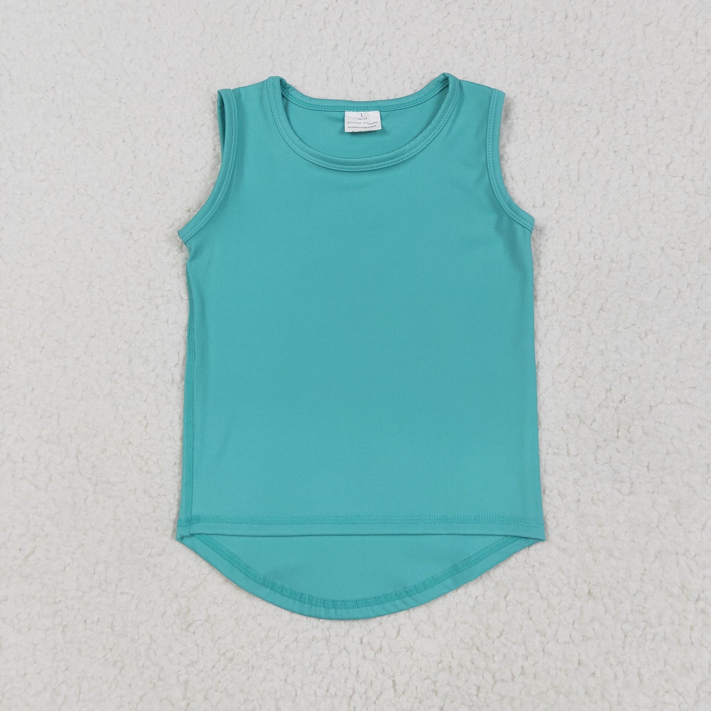 GT1018 Turquoise Girls Summer Yoga Tank Top