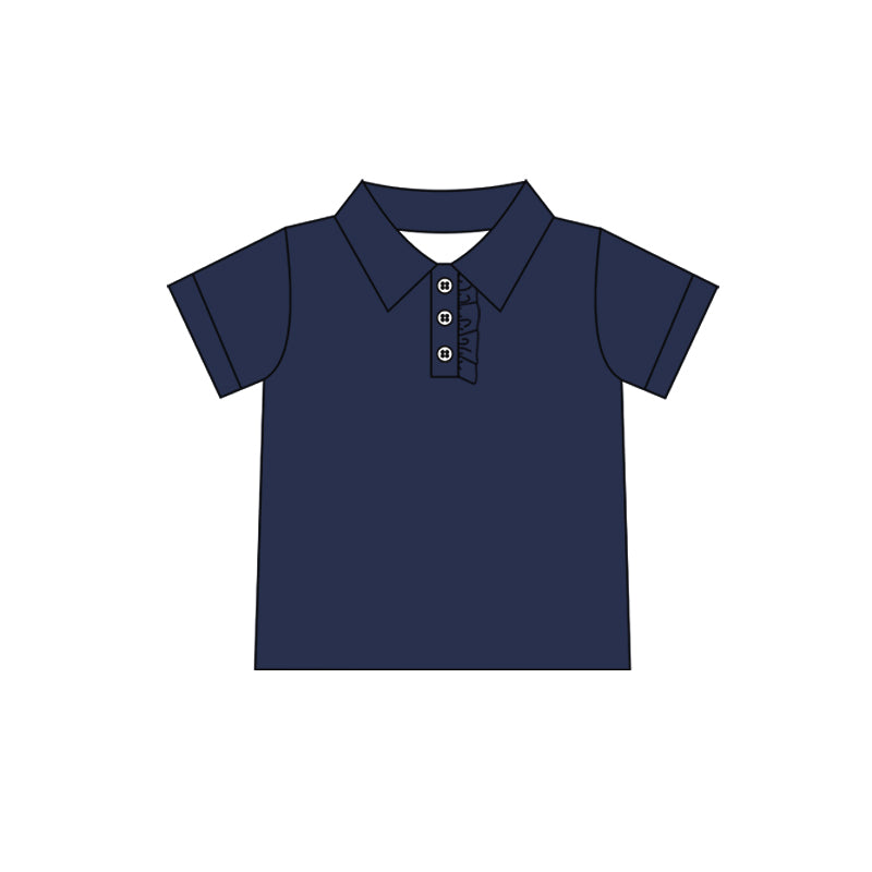 (Pre-order)GT1086 Navy Color Kids Summer Polo Tee Shirts Top