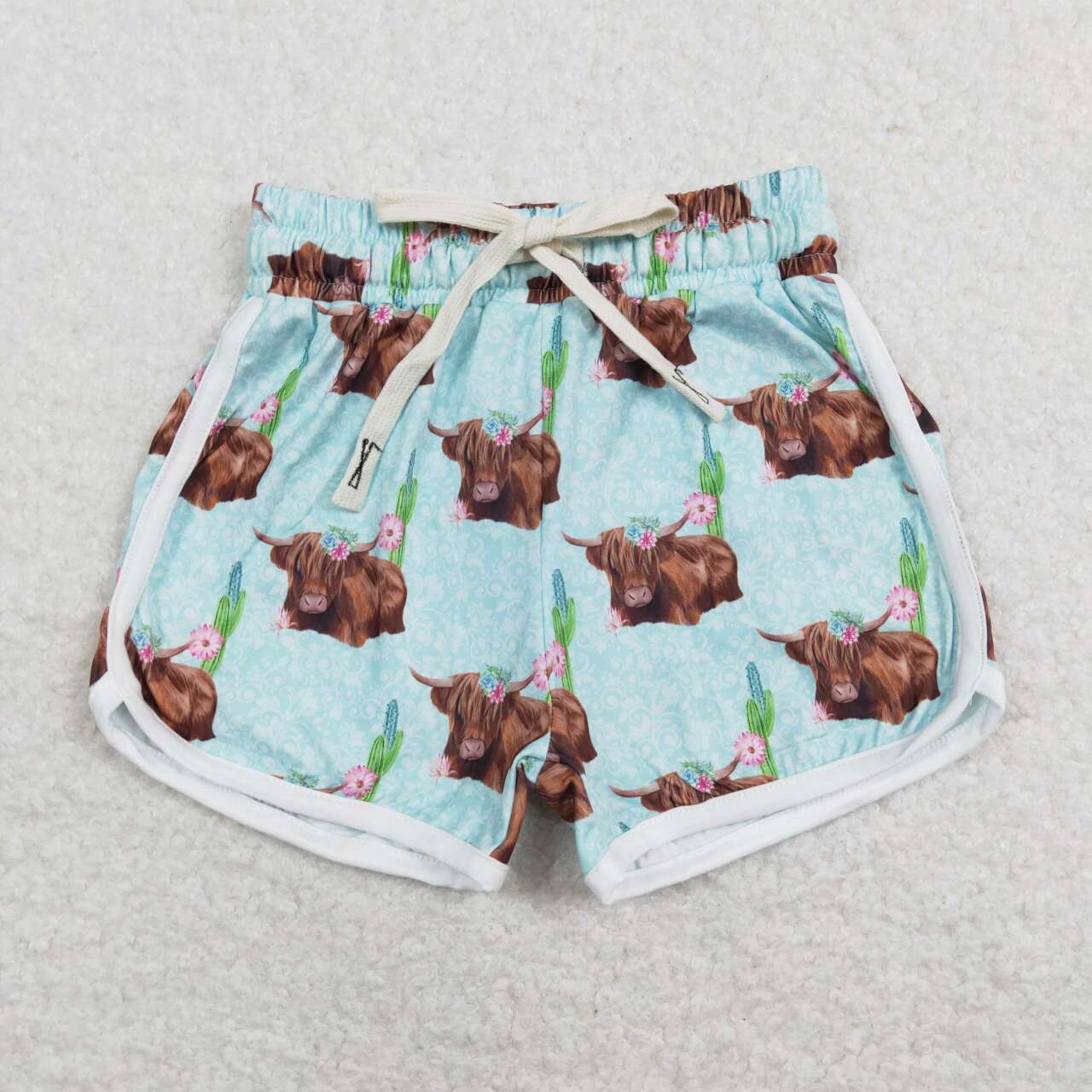 6 Colors Western Print Girls Sports Summer Shorts Sisters Wear