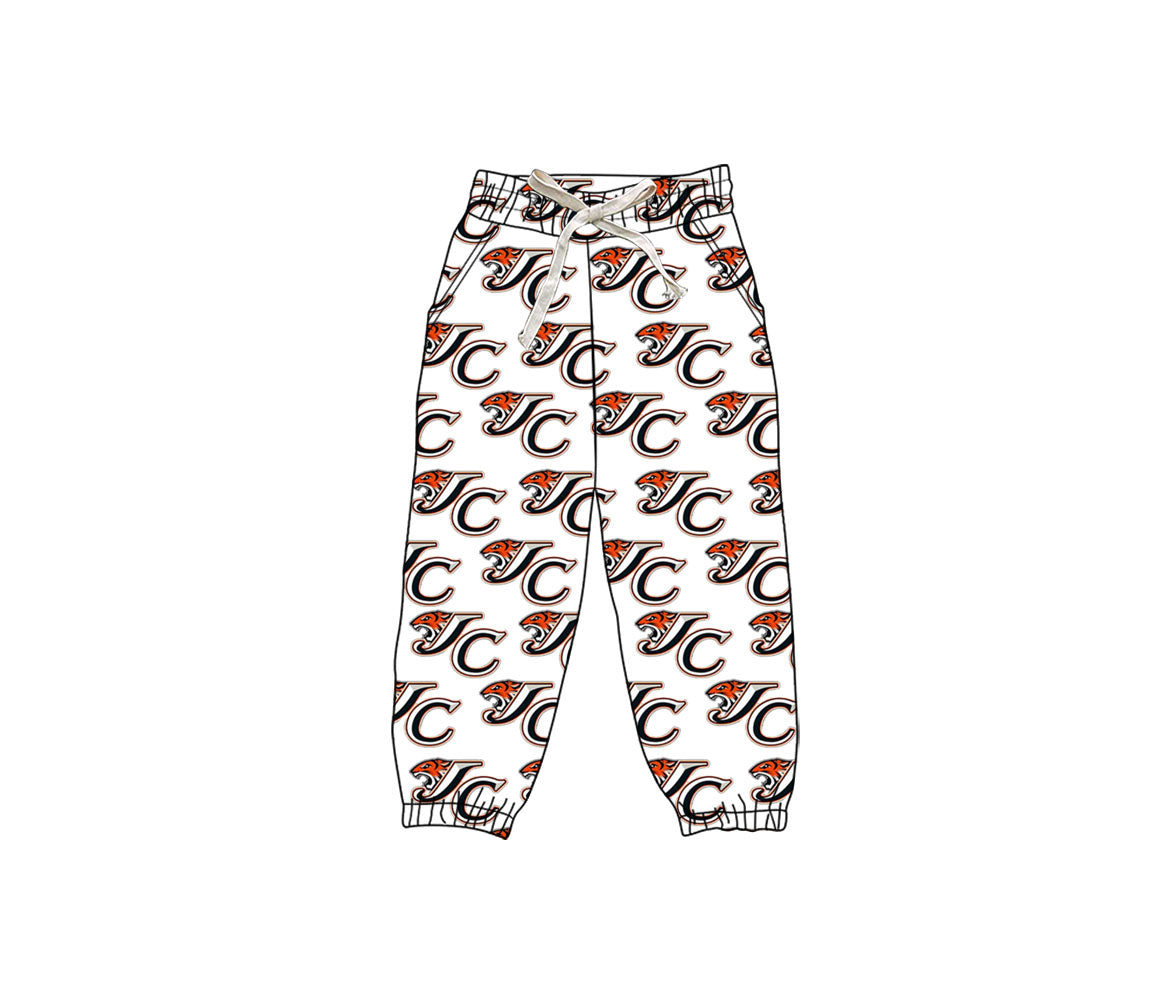 (Custom Design Preorder MOQ 5 Each Design) Team's Jackson Center Print Joggers Bottom Pants Mom and Me Matching Clothes