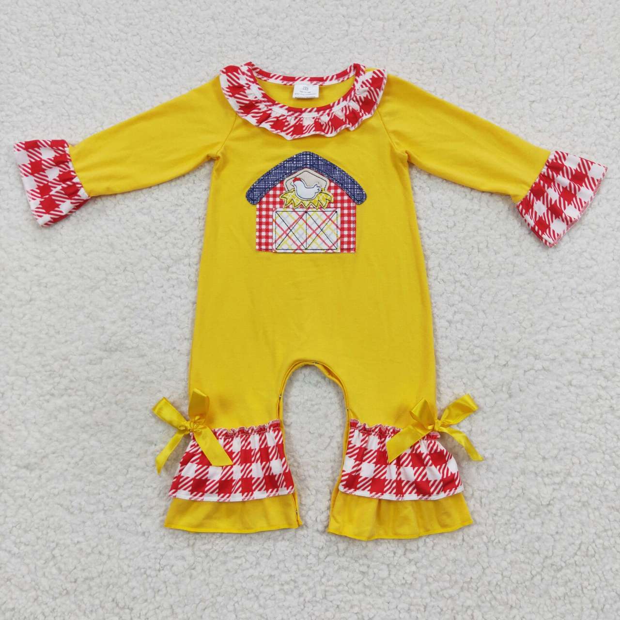 (Promotion)Farm Embroidery Sibling Fall Matching Clothes