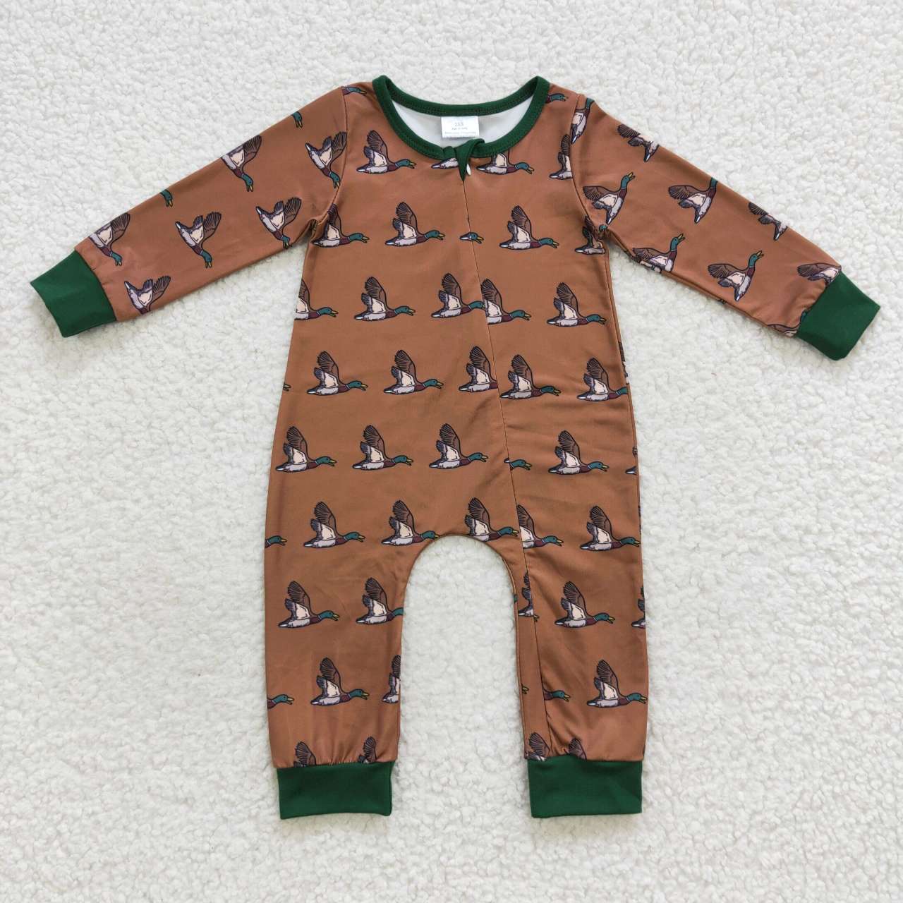 Duck Brown Print Sibling Hunting Matching Clothes
