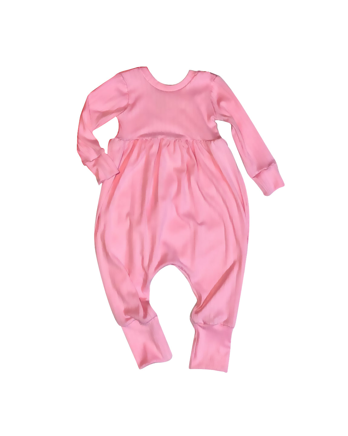 (Pre-order)LR2086 Pink Color Baby Girls Long Sleeve Romper