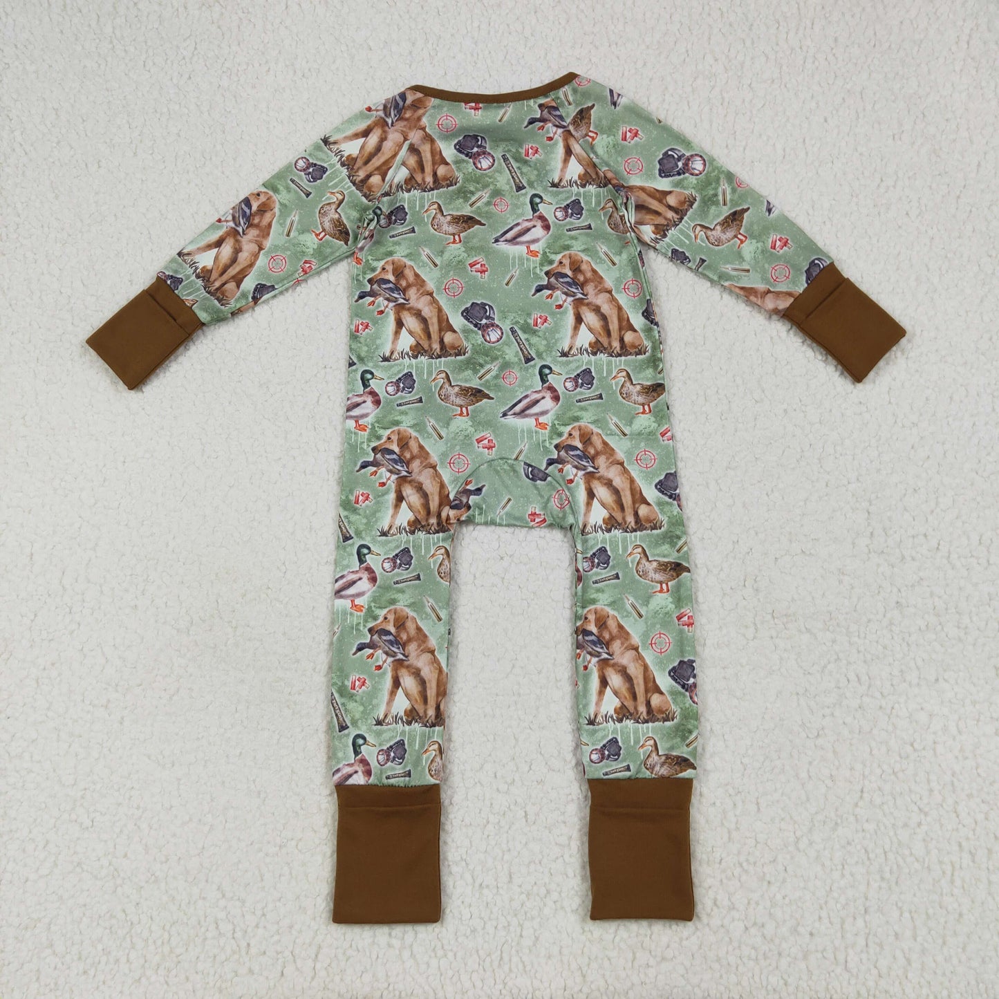 Dog Duck Hunting Print Boys Pajamas Matching Clothes