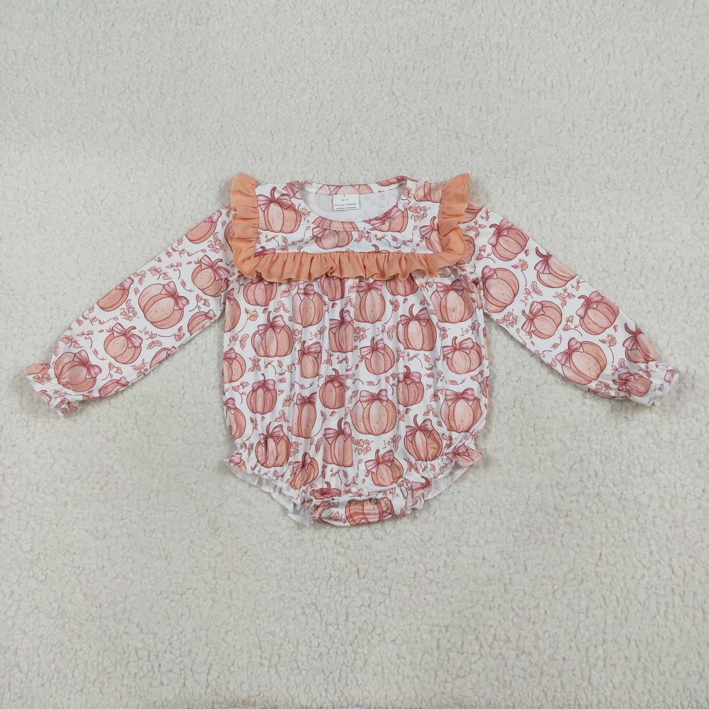 Pumpkin Bows Girls Fall Clothes Sisters Matching Wear
