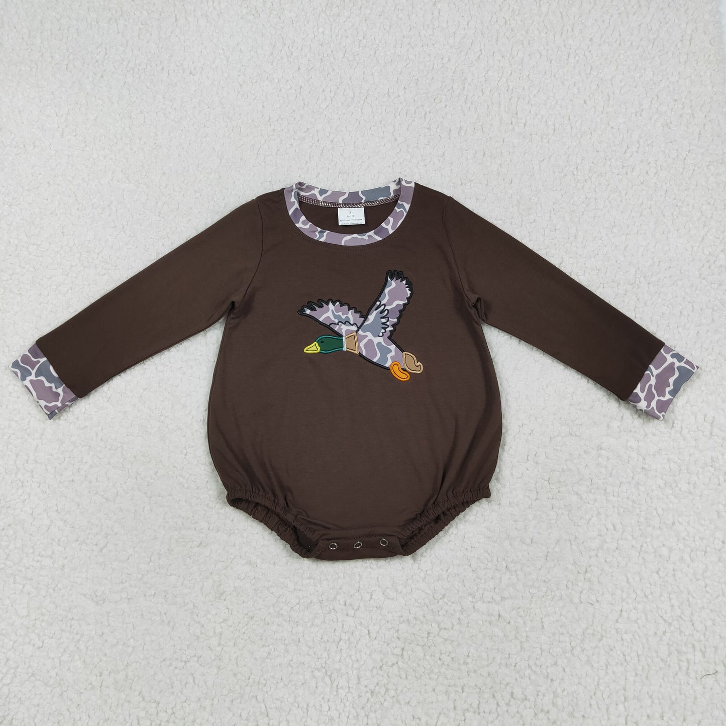 Duck Embroidery Camo Boys Fall Hunting Matching Clothes Brothers Wear