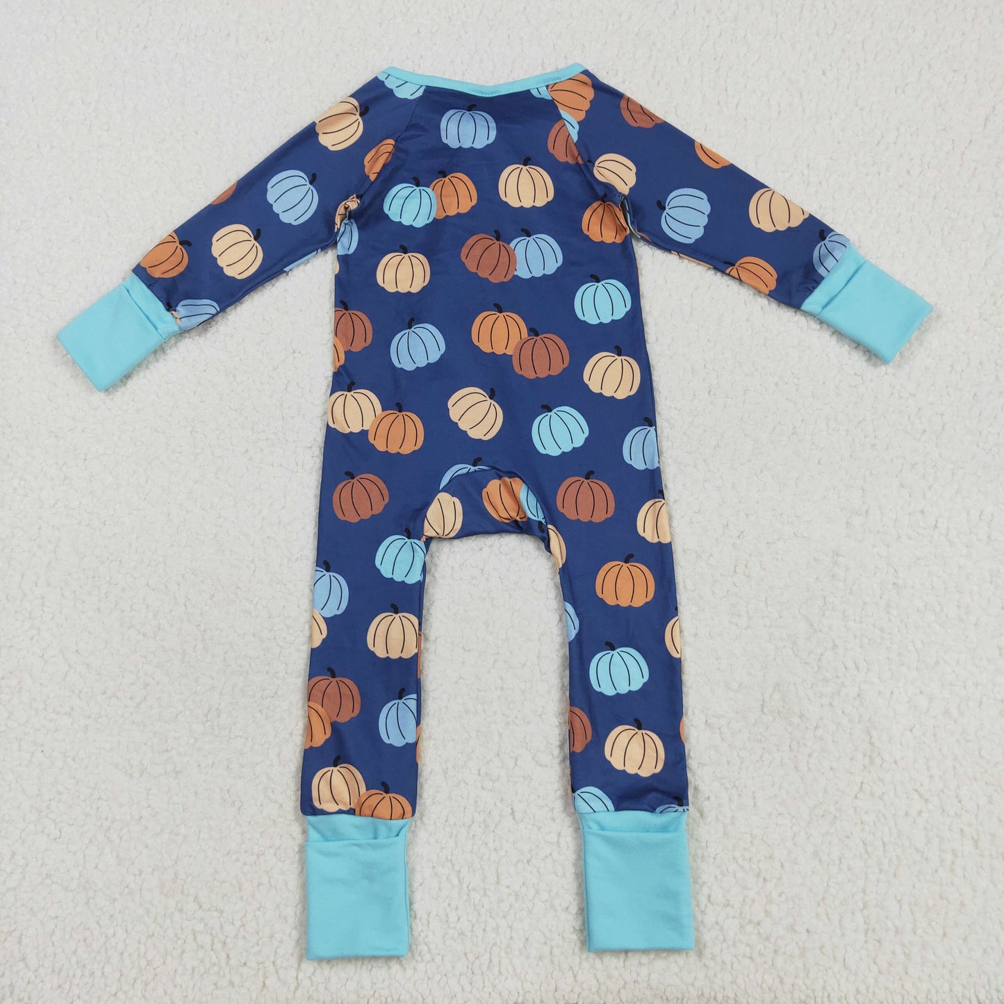 Pumpkin Print Boys Fall Clothes Brothers Matching Wear