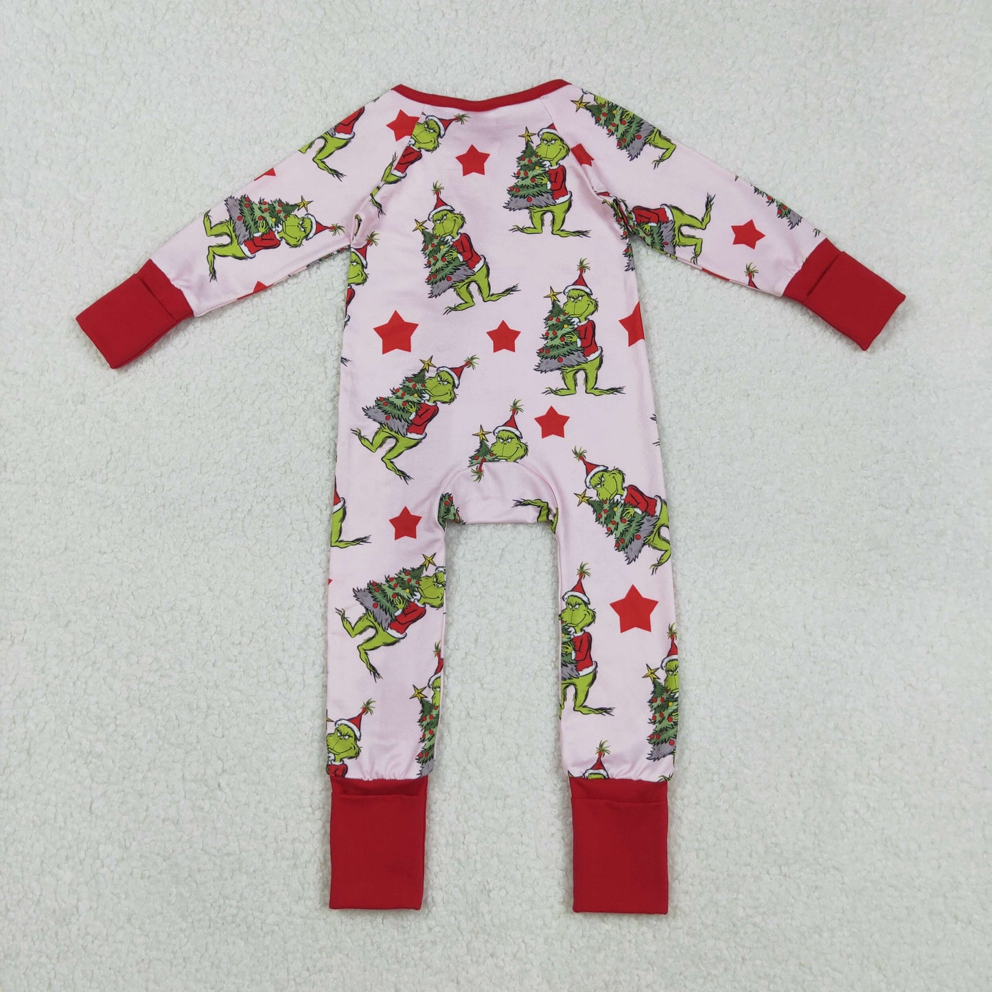 Green Frog Stars Print Girls Christmas Clothes Sisters Matching Wear