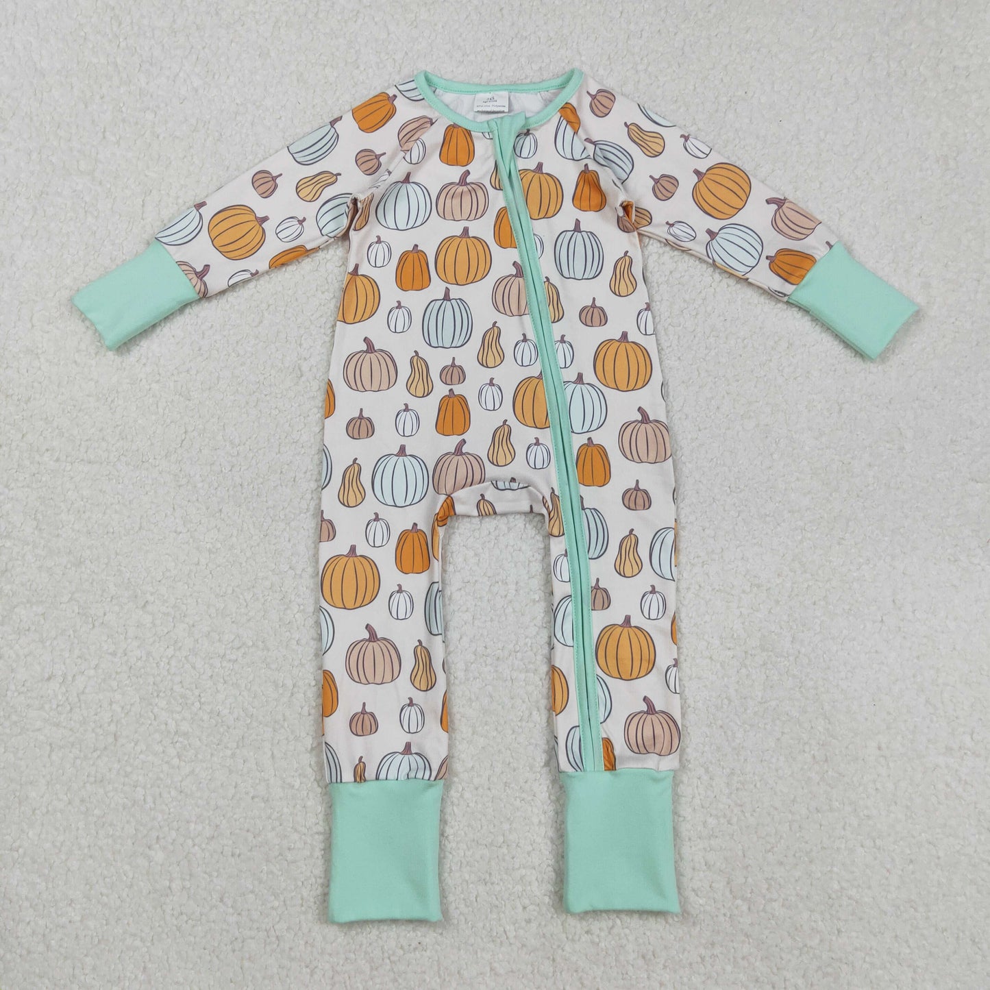 Pumpkin Print Kids Fall Pajamas Matching Clothes