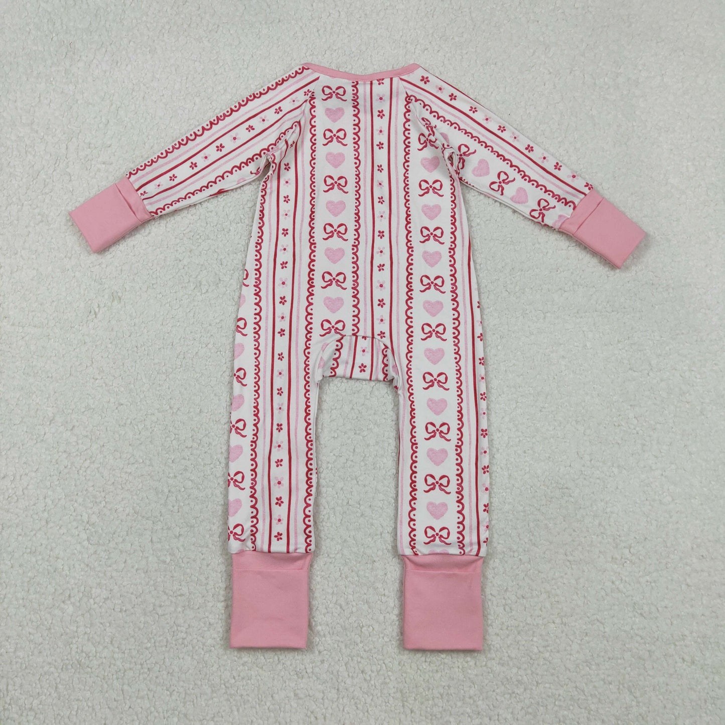 Bows Heart Pink Girls Valentine's Day Matching Clothes Sisters Wear