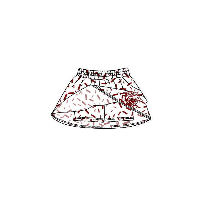 (Custom Design Preorder MOQ 5 Each Item) Team's Littlefield Sprinkles Print Summer Bottom Skirts Shorts Mom and Me Matching Clothes