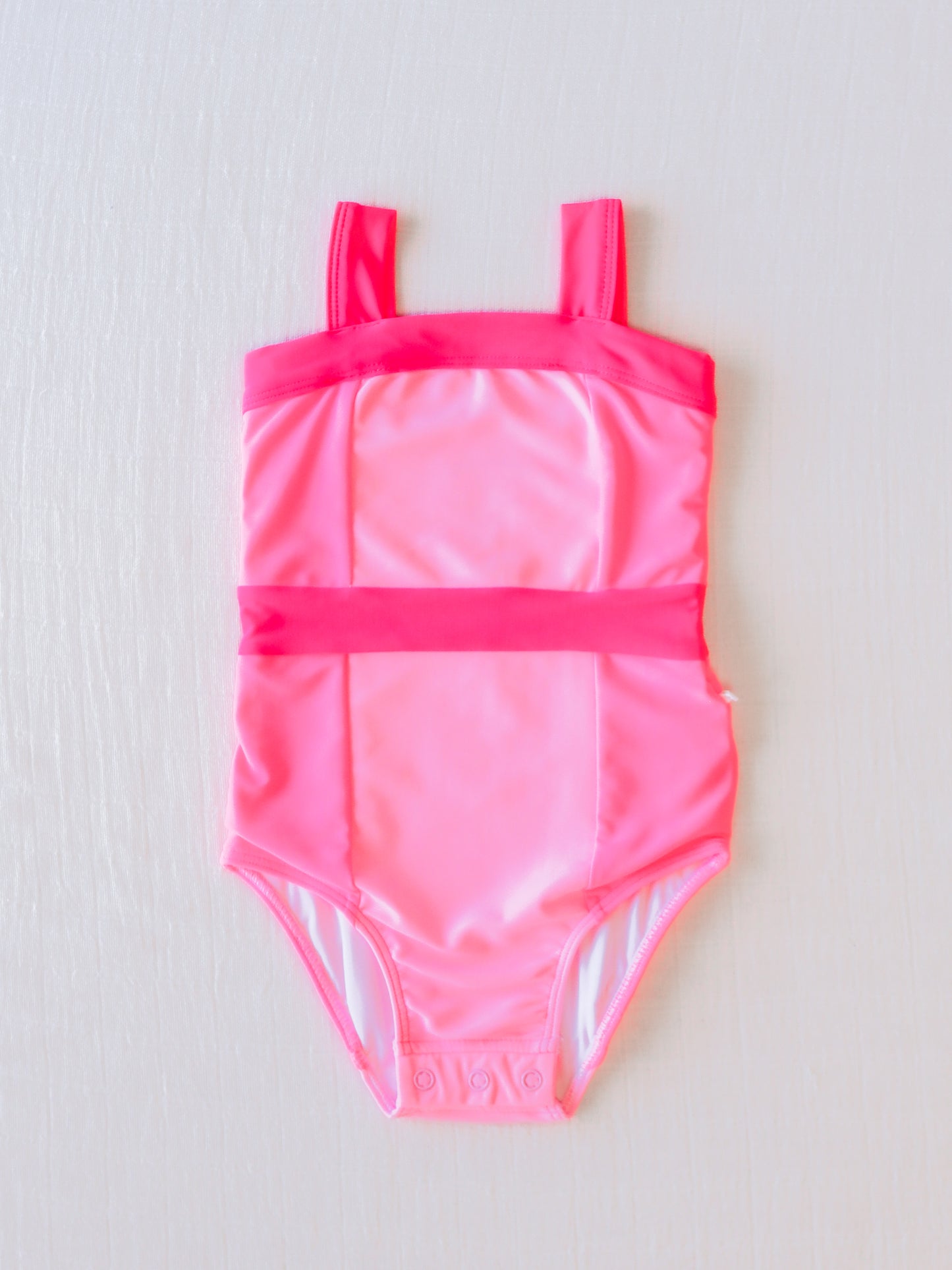 NO.13 (Custom Design Preorder MOQ 5) Pink Print Girls 1 Piece Swimsuits