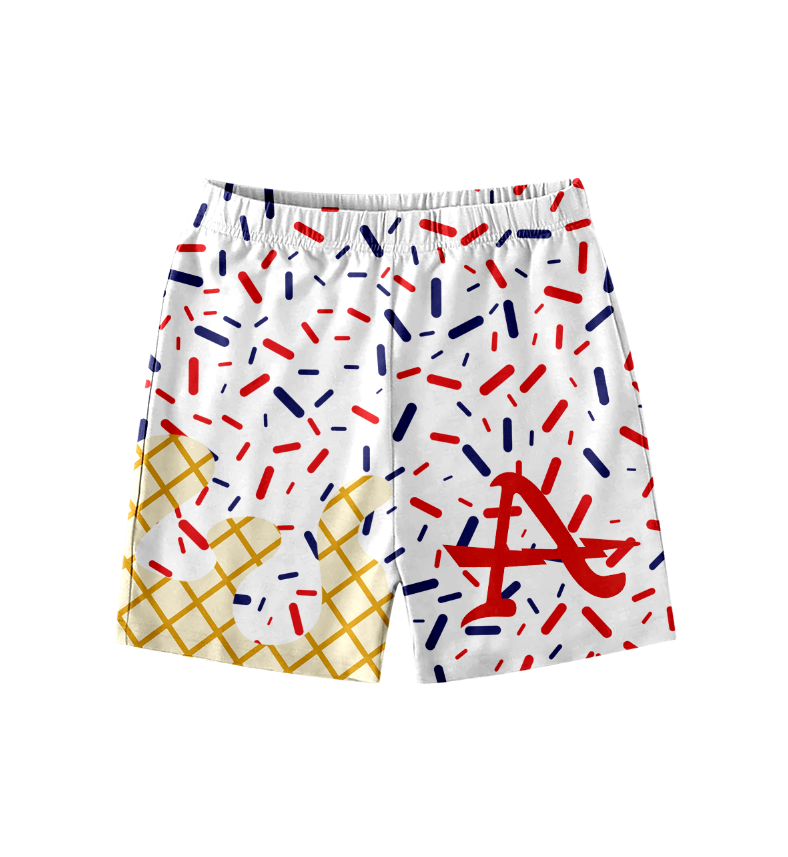 (Custom Design Preorder MOQ 5) Team's White A Sprinkles Kids Bottom Shorts