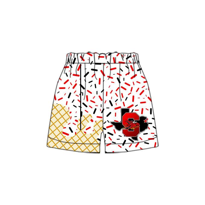 (Custom Design Preorder MOQ 5) Team's White S Sprinkles Adult Bottom Shorts